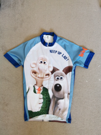 wallace and gromit cycling jersey